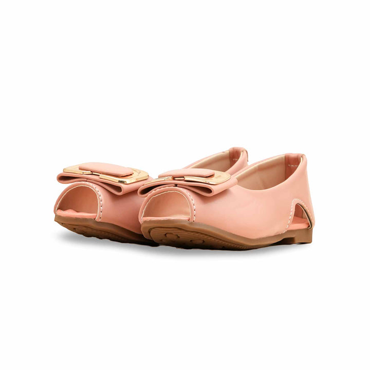 Girls Pink Formal Pumps KD2539