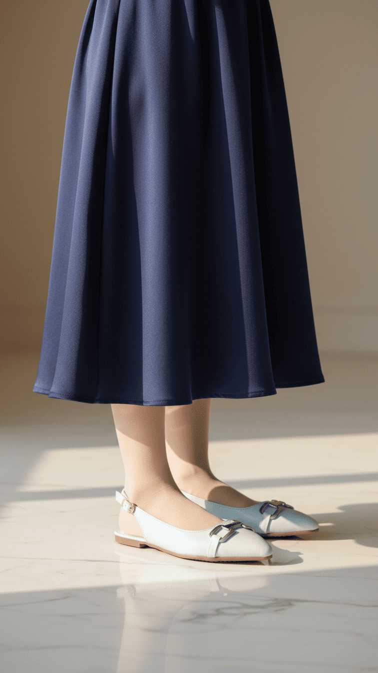Girls Sky Blue Formal Pumps KD2542