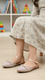 حذاء بناتي وردي بكعب عالي KD2547