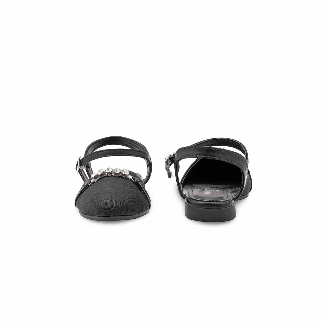Girls Black Fancy Pumps KD2547