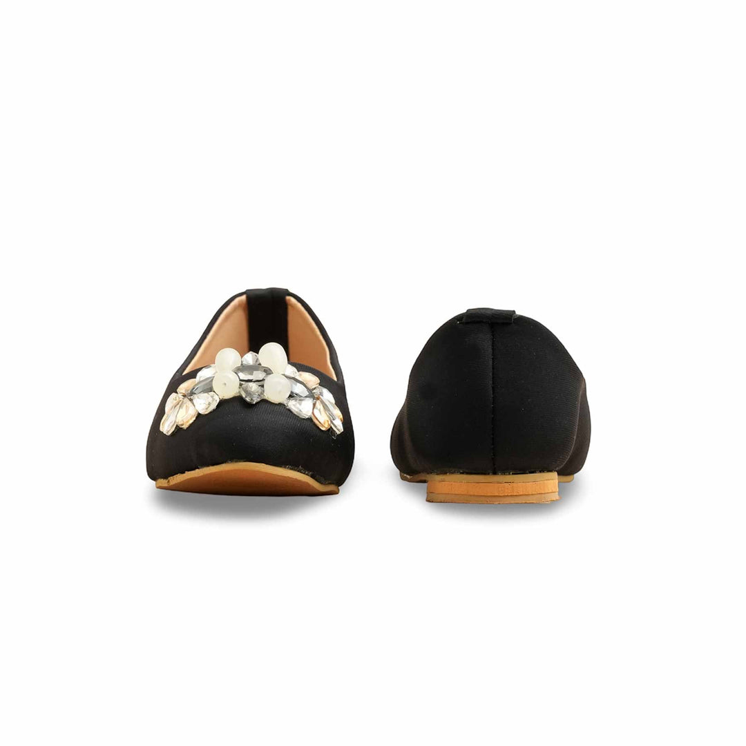 Girls Black Formal Pumps KD2550