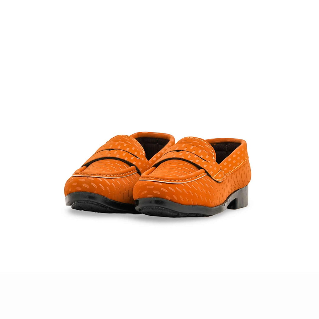 Boys Mustard Formal Moccasin KD2554