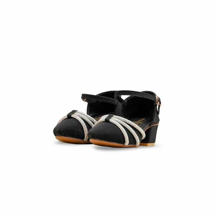 Girls Black Fancy Pumps KD2564
