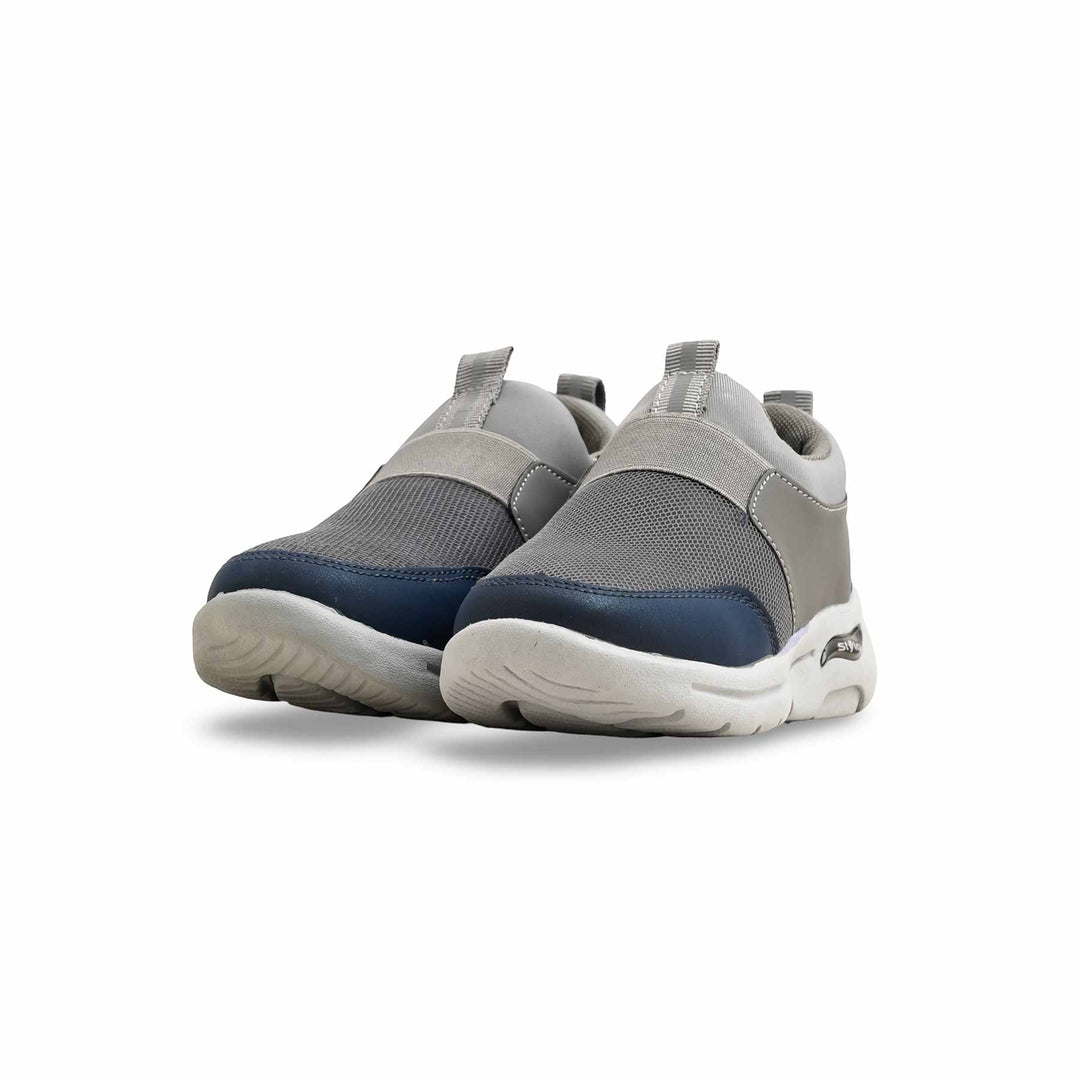 Boys Grey Casual Canvas KD2576