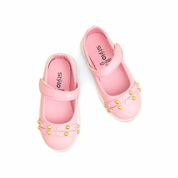 Girls Pink Formal Pumps KD2585