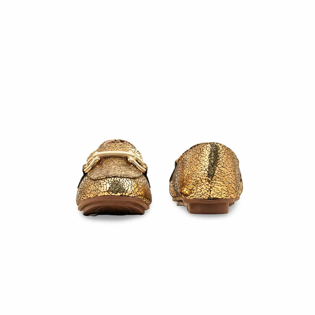 Girls Golden Fancy Moccasin KD2599
