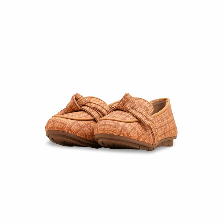 Girls Mustard Girls Formal Moccasin KD2603