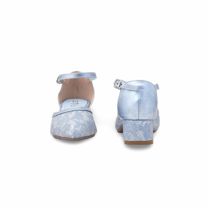 Girls Blue Fancy Pumps KD2625