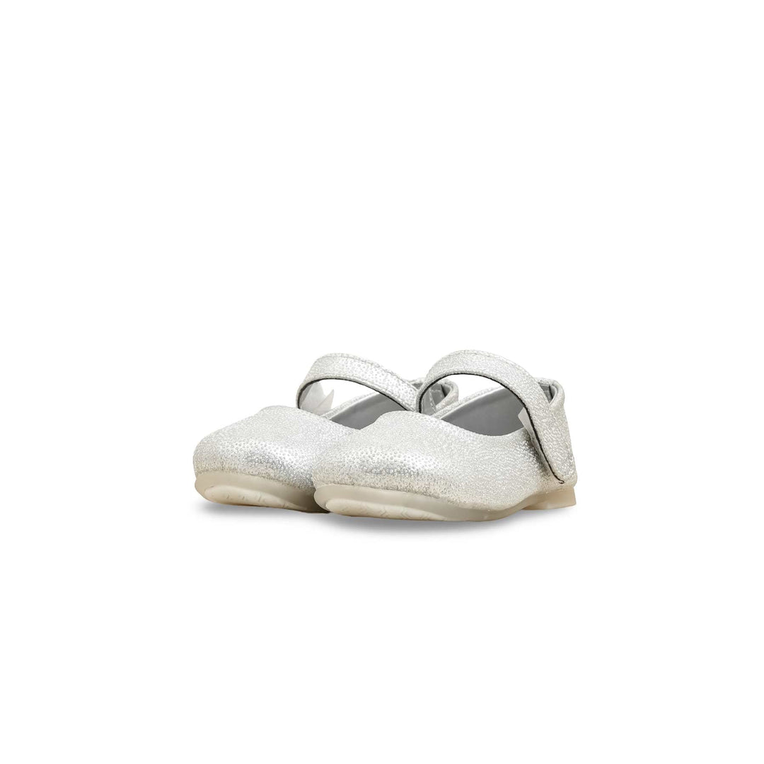 Girls Silver Fancy Pumps KD2633