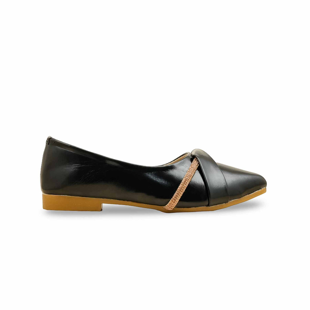 Girls Black Formal Pumps KD2637