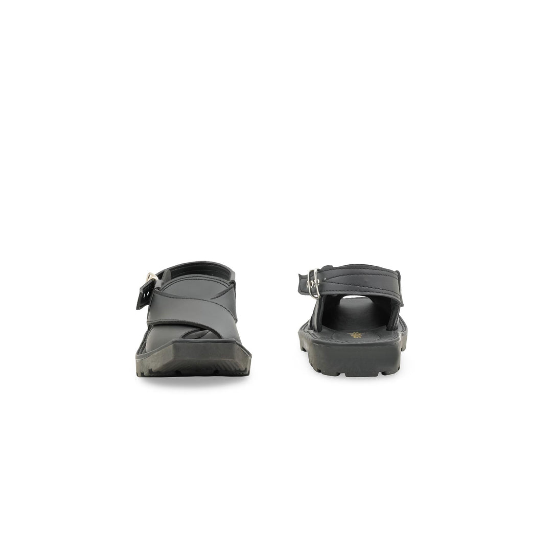 Boys Black Peshawari Chappal KD2656