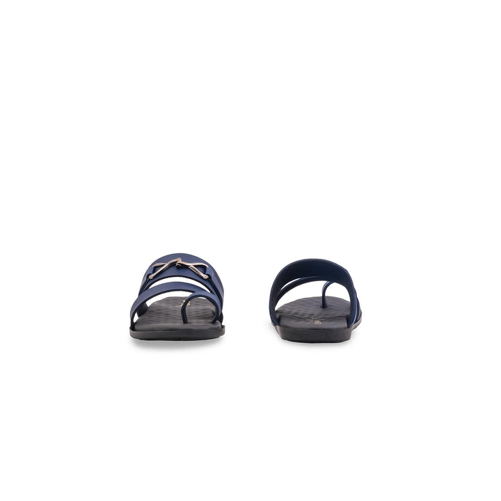 Boys Navy Formal Slipper KD2657