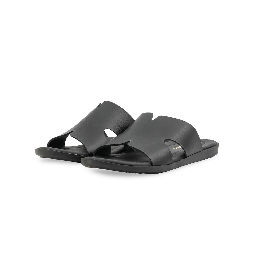 Boys Black Formal Slipper KD2674
