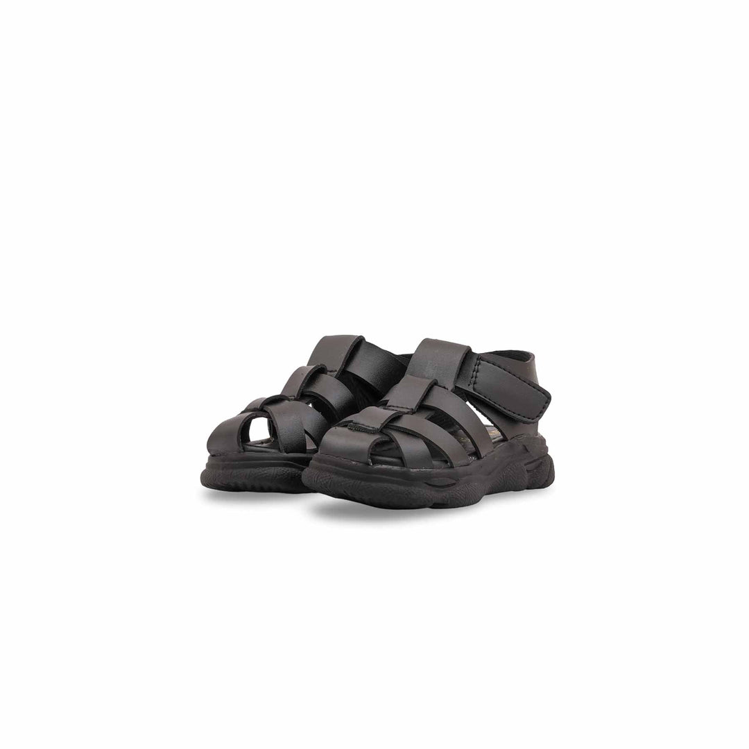 Boys Black Formal Sandal KD2677