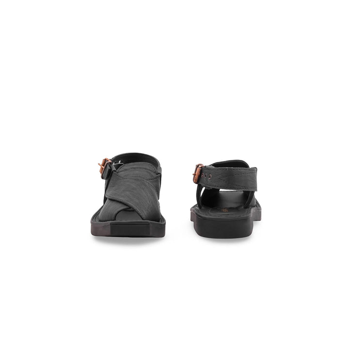 Boys Black Peshawari Chappal KD2680