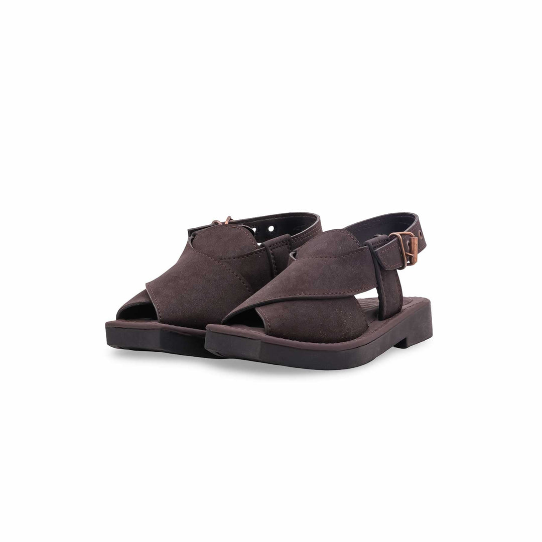Boys Coffee Peshawari Chappal KD2682