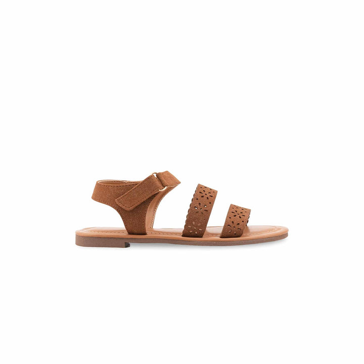 Girls Brown Casual Sandal KD2708