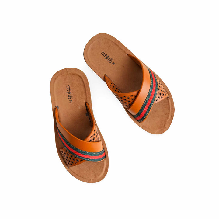 Boys Brown Casual Slipper KD4711