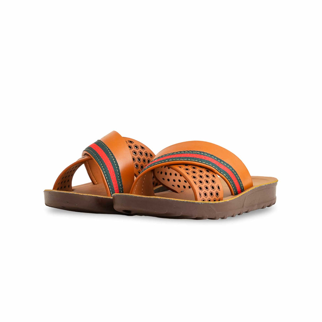 Boys Brown Casual Slipper KD4711
