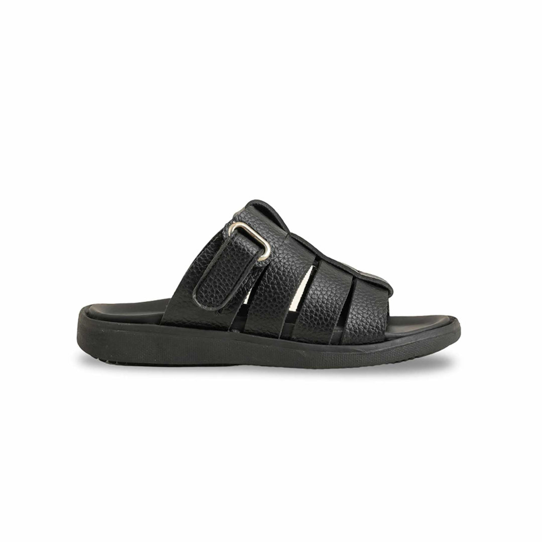 Boys Black Formal Slipper KD4715