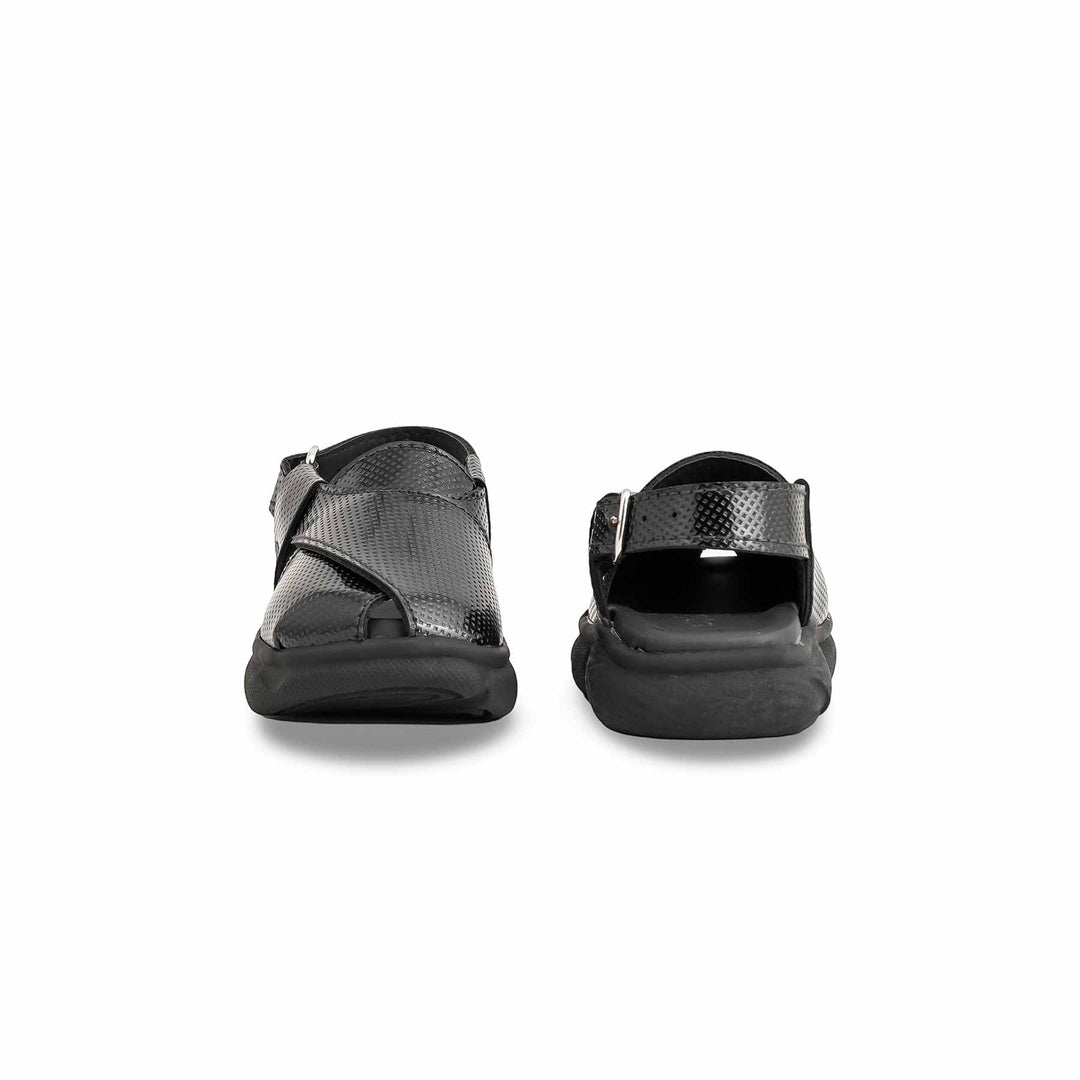 Boys Black Peshawari Chappal KD4724