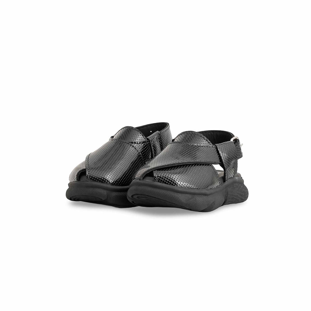 Boys Black Peshawari Chappal KD4724