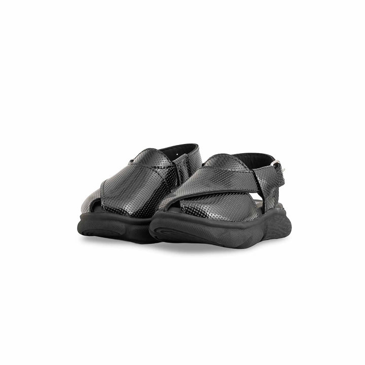 Boys Black Peshawari Chappal KD4724