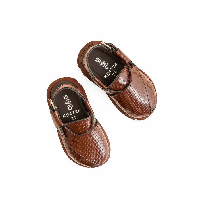 Boys Brown Peshawari Chappal KD4724