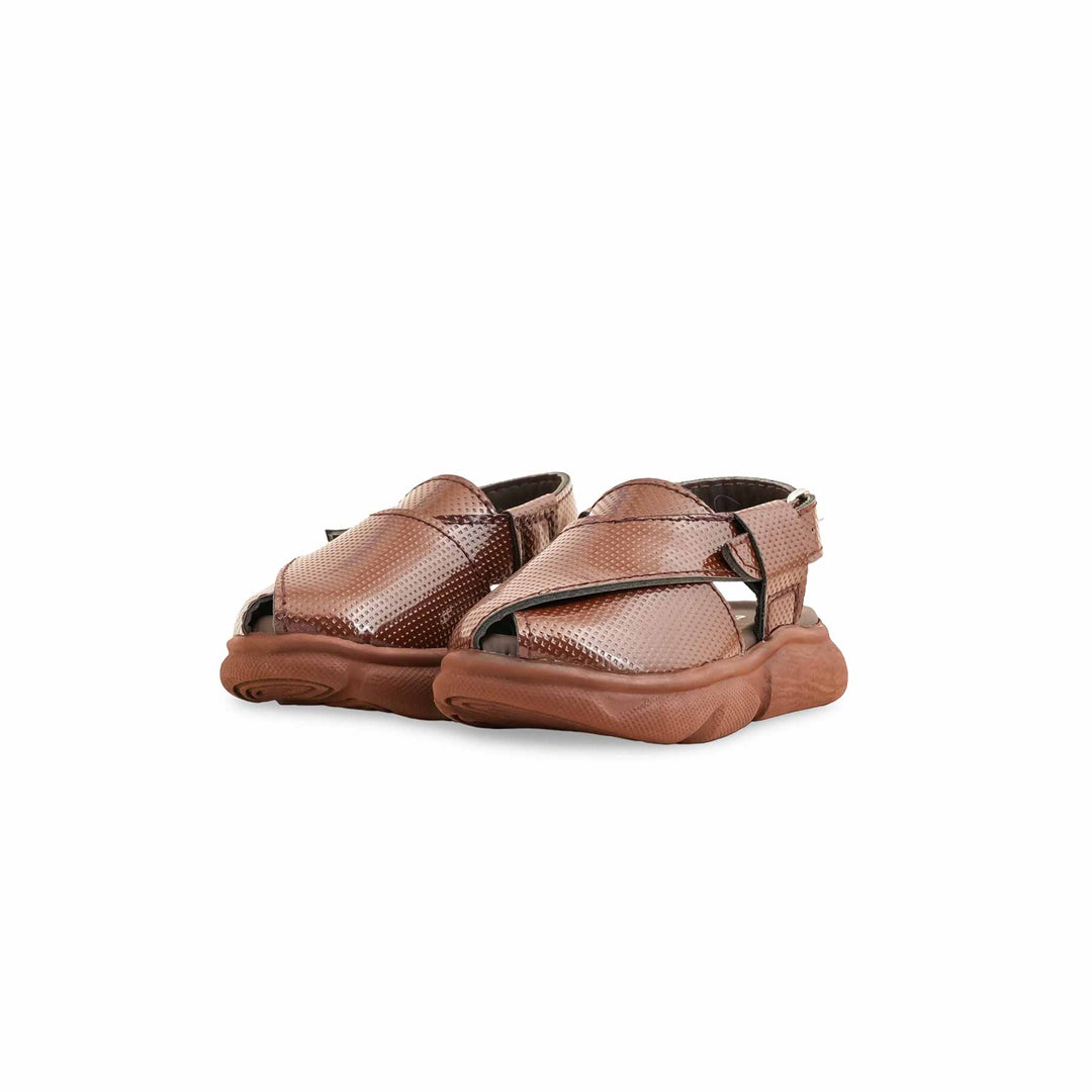 Boys Brown Peshawari Chappal KD4724