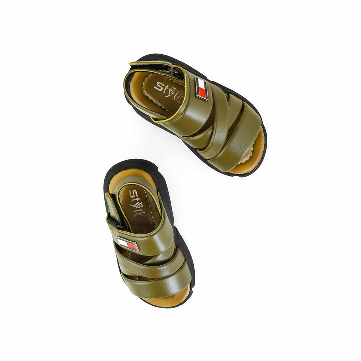 Boys Olive Formal Sandal KD4730