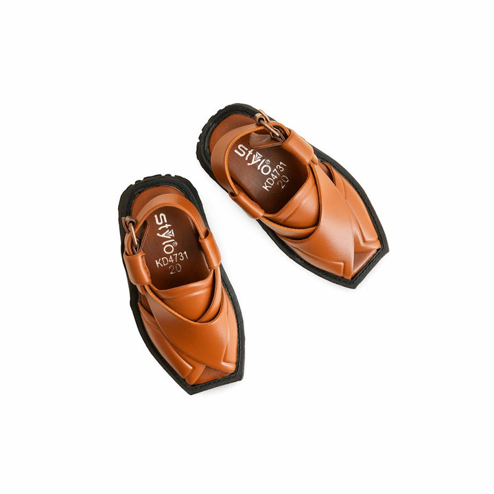 Boys Mustard Peshawari Chappal KD4731