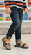 Boys Grey Formal Sandal KD4743