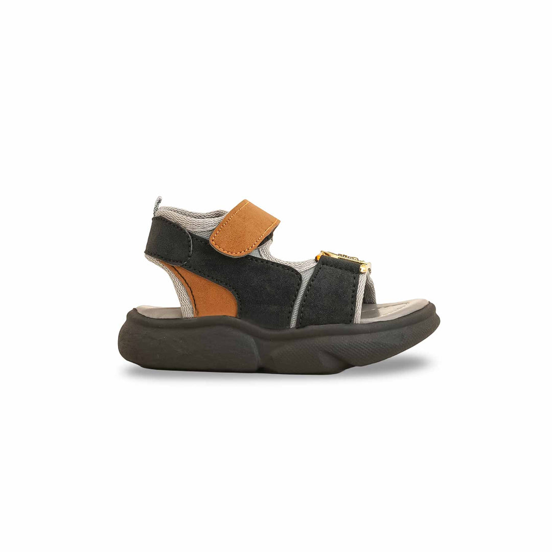 Boys Grey Formal Sandal KD4743