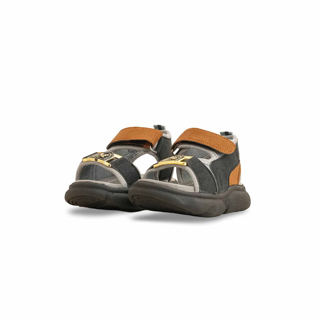 Boys Grey Formal Sandal KD4743
