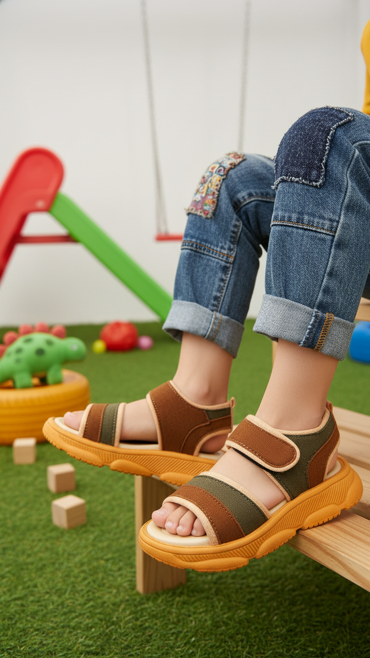 Boys Brown Formal Sandal KD4747