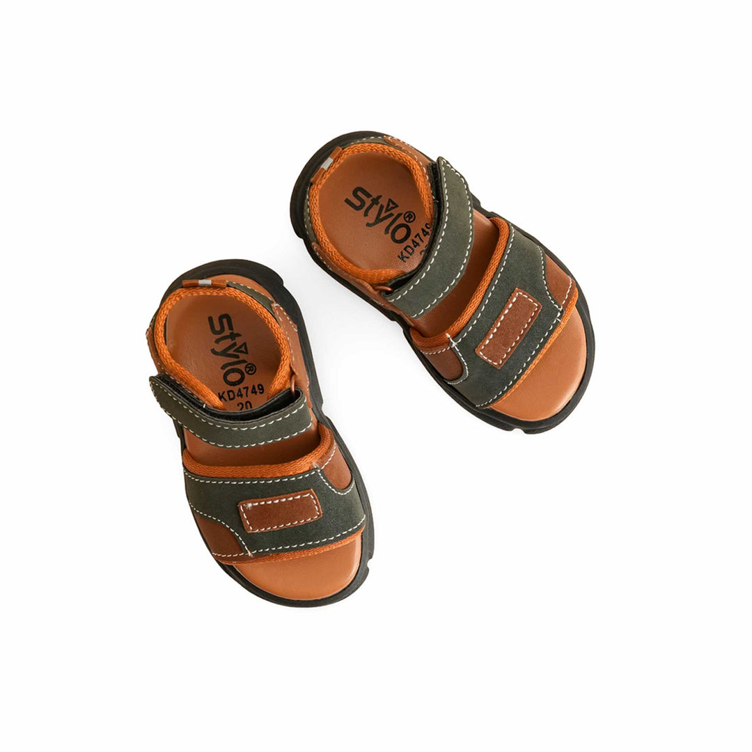 Boys Brown Formal Sandal KD4749