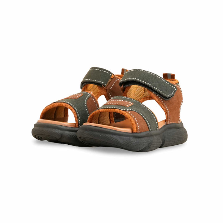 Boys Brown Formal Sandal KD4749
