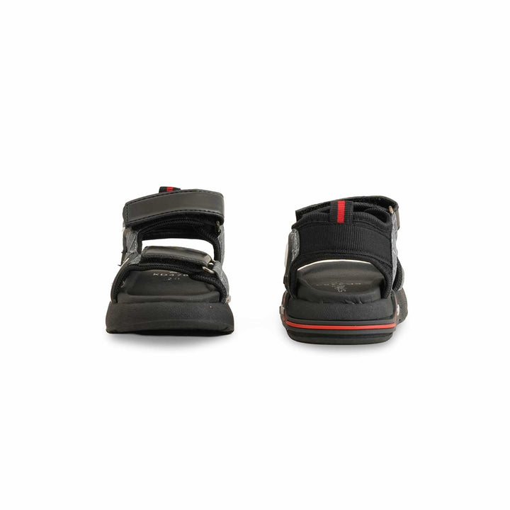 Boys Black Casual Sandal KD4760
