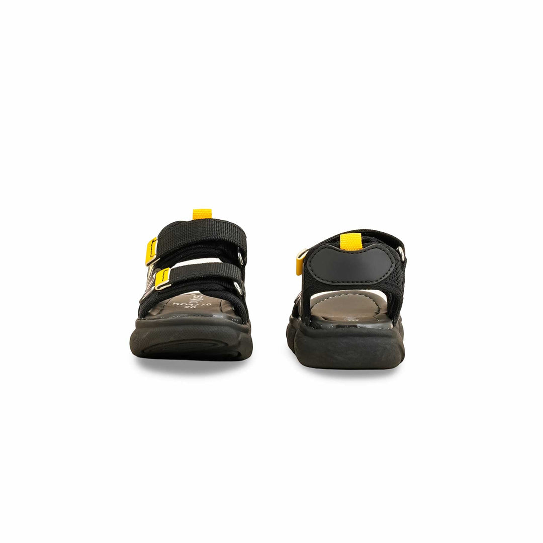 Boys Black Casual Sandal KD4770