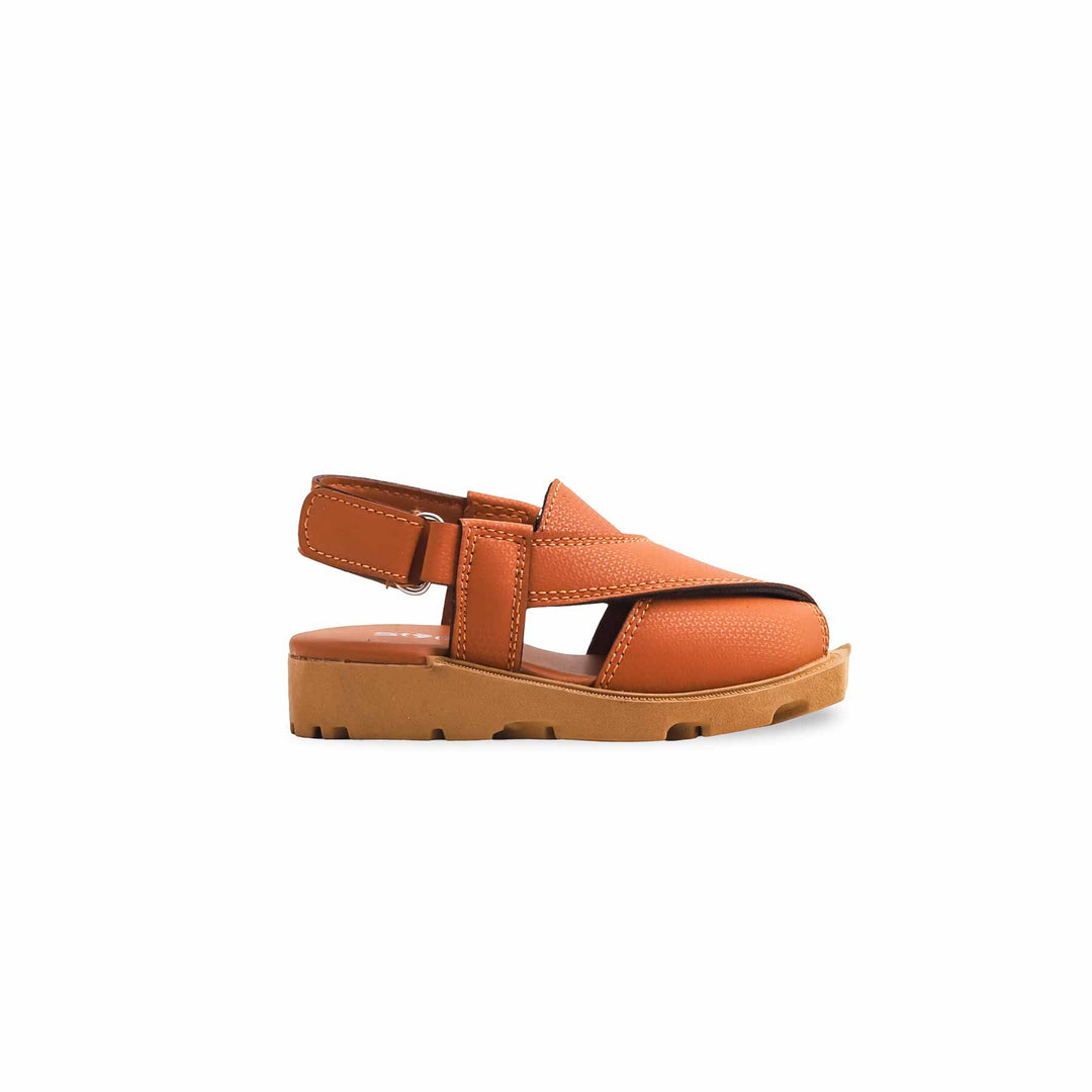 Boys Mustard Peshawari Chappal KD4779