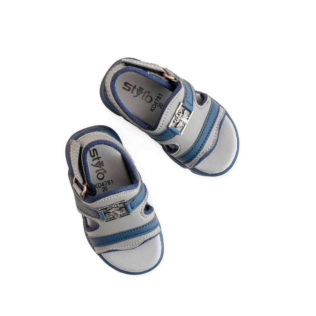 Boys Grey Formal Sandal KD4781