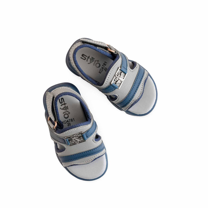 Boys Grey Formal Sandal KD4781