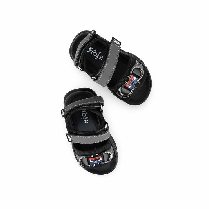 Boys Grey Formal Sandal KD4783