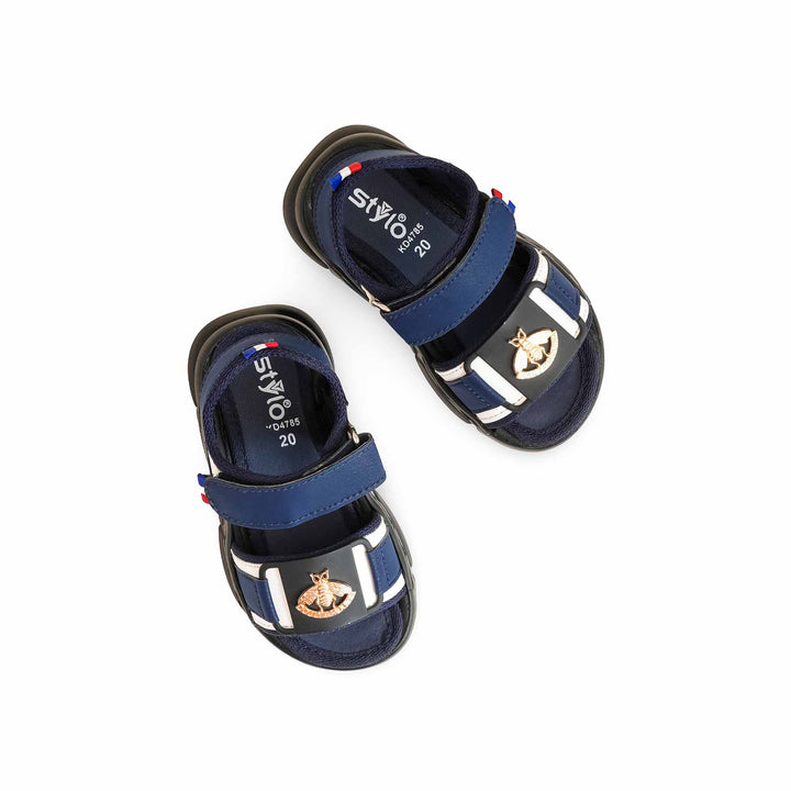 Boys Navy Formal Sandal KD4785