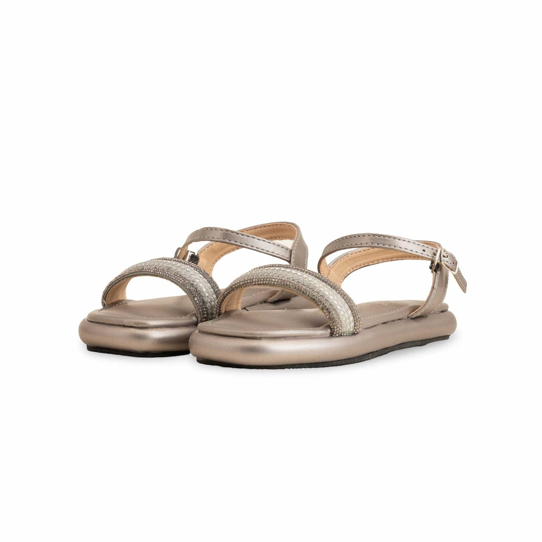 Girls Grey Fancy Sandal KD4806