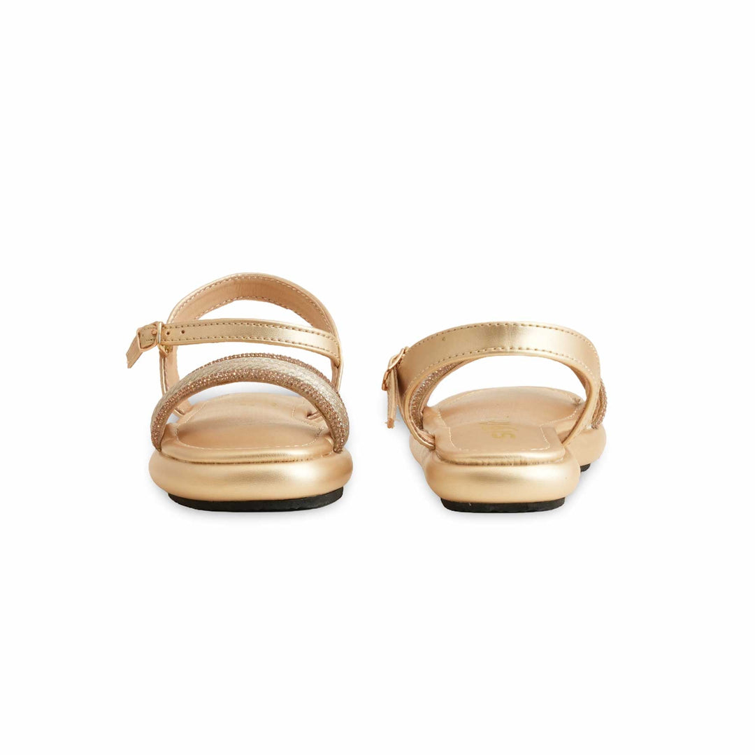 Girls Golden Fancy Sandal KD4806