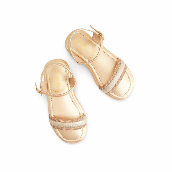 Girls Golden Fancy Sandal KD4806