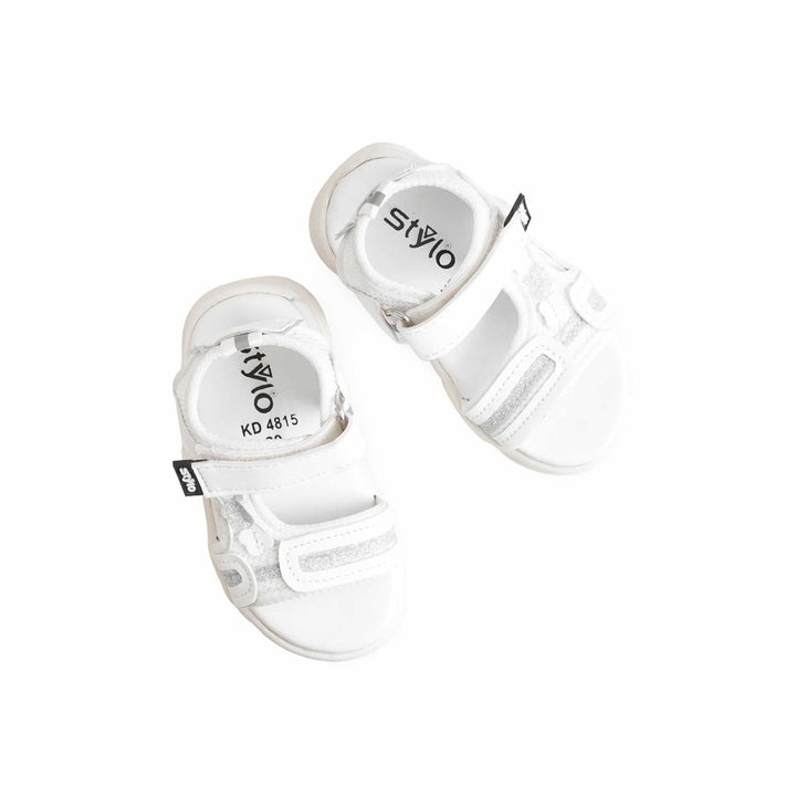 Girls White Casual Sandal KD4815