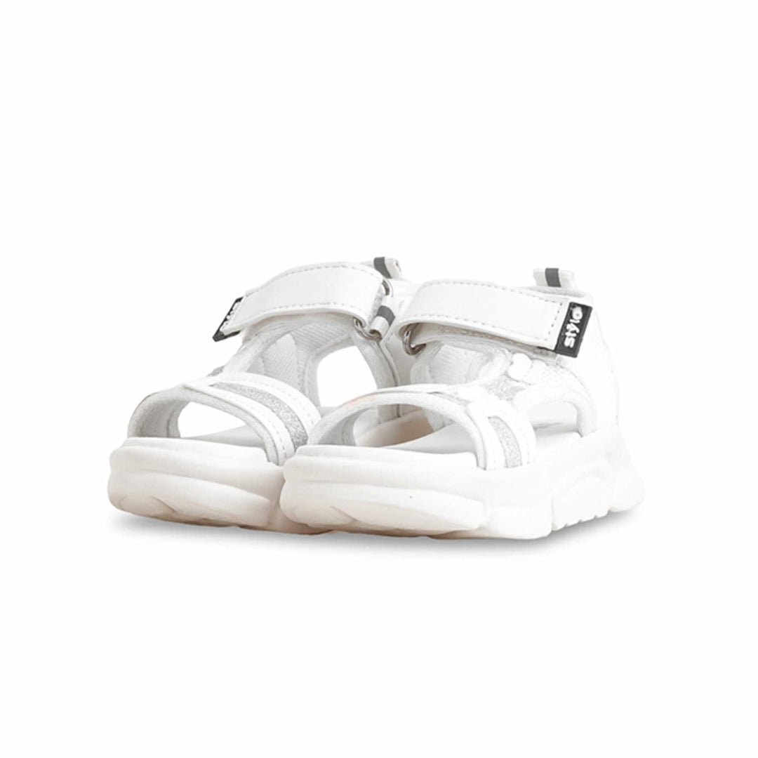 Girls White Casual Sandal KD4815