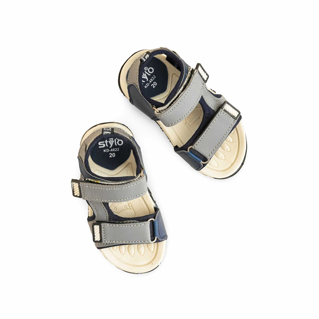 Boys Grey Casual Sandal KD4822